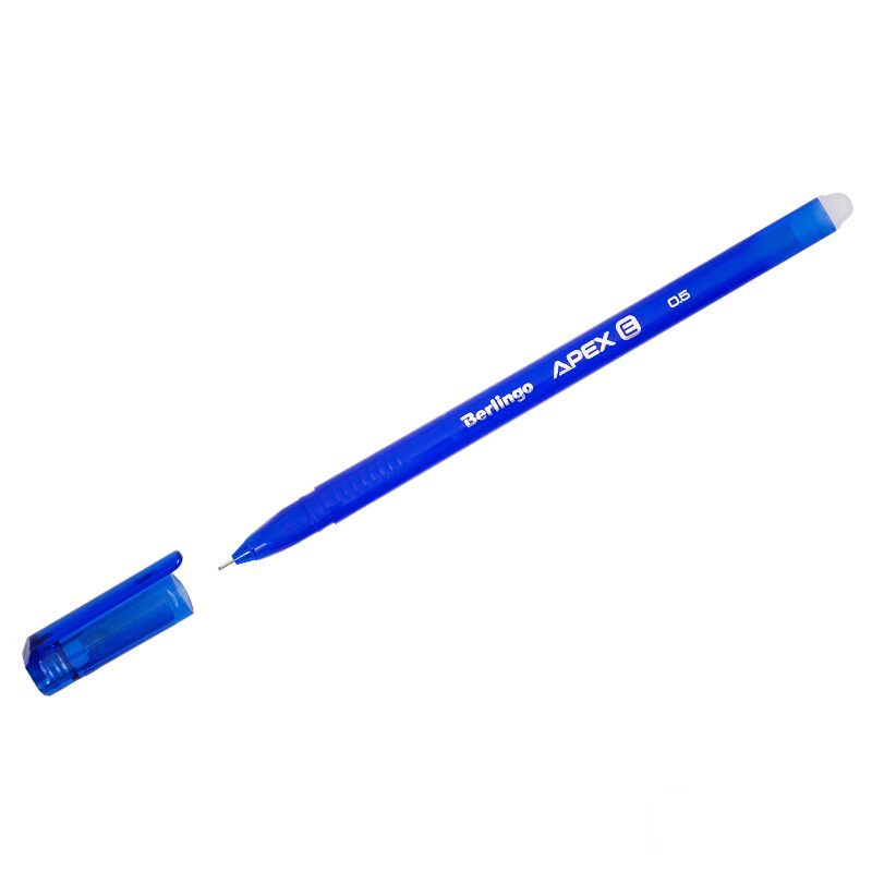 Ручка гелевая стираемая Berlingo Apex E (0.3мм, синий, трехгранная) (CGp_50212)